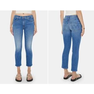 Mother Mid-Rise Dazzler Ankle Cropped Jeans - Size 25